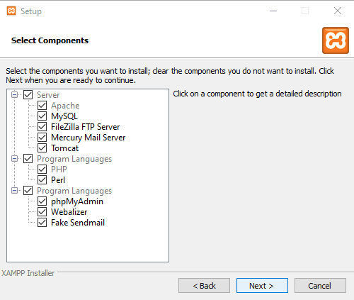 installare e configurare XAMPP