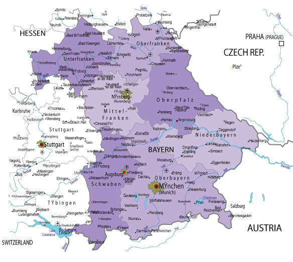 Karte Deutschland Bayern Karte Deutschland Bayern