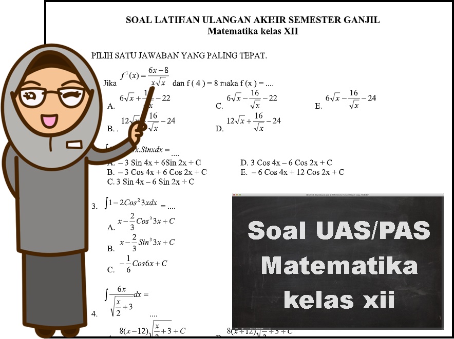 Soal pas kelas 12 semester 1 kurikulum 2013