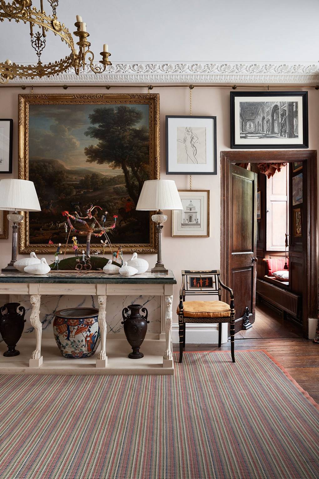 Décor Inspiration: A Warm & Art-Filled Queen Anne House in Herefordshire by Interior Decorator Edward Bulmer