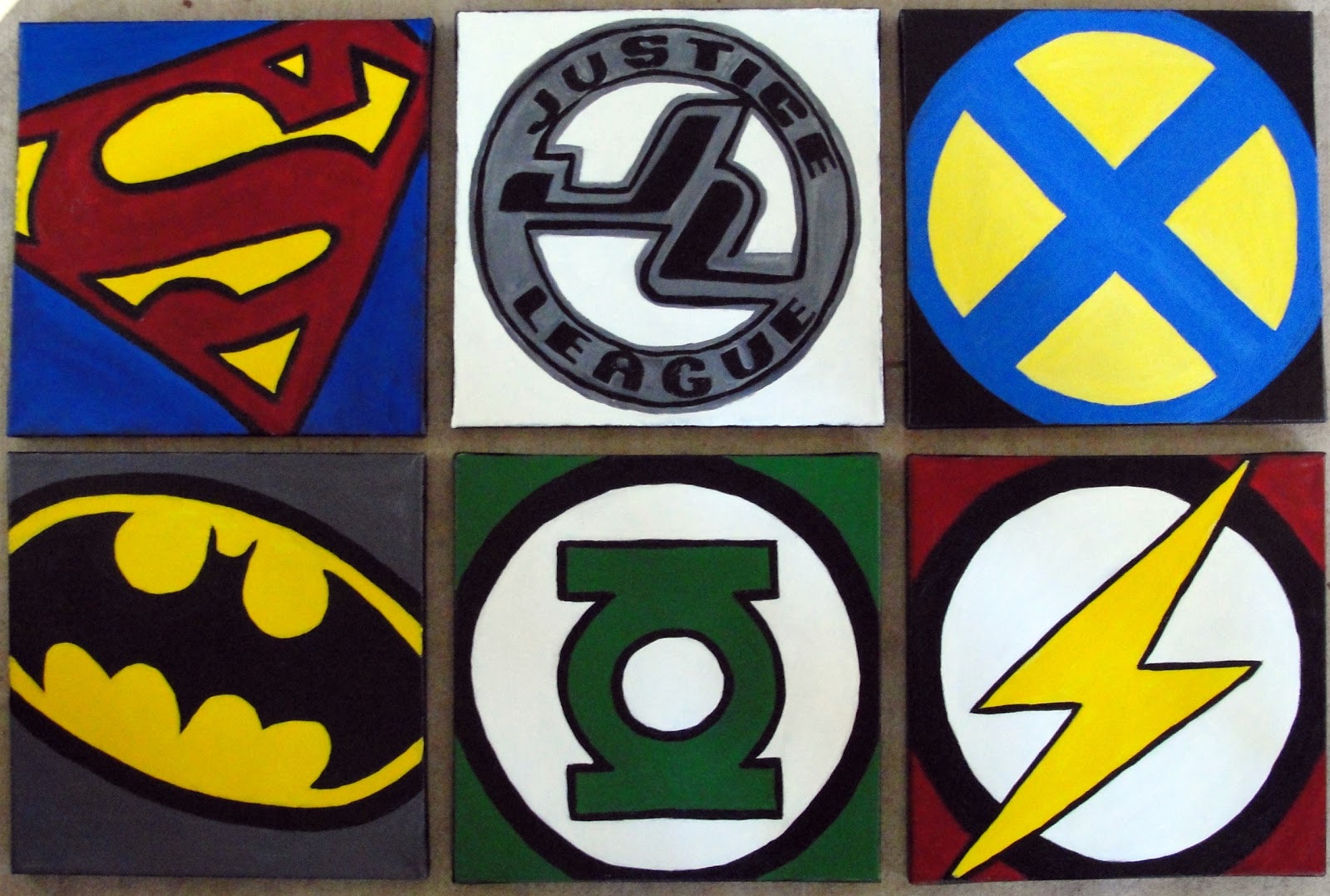 Word Weaver Art Super Hero Symbols