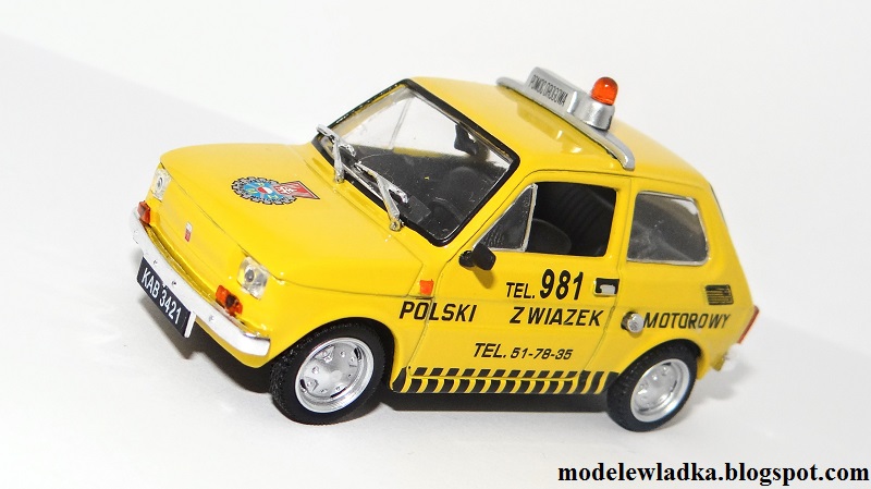 Polski Fiat 126p Pomoc Drogowa PZM Modele Władka