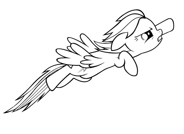 Gambar Mewarnai Rainbow Dash - 8 Gambar Mewarnai Rainbow Dash - 8