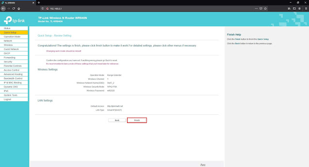 Setting TP-LINK TL-WR840N sebagai repeater wifi