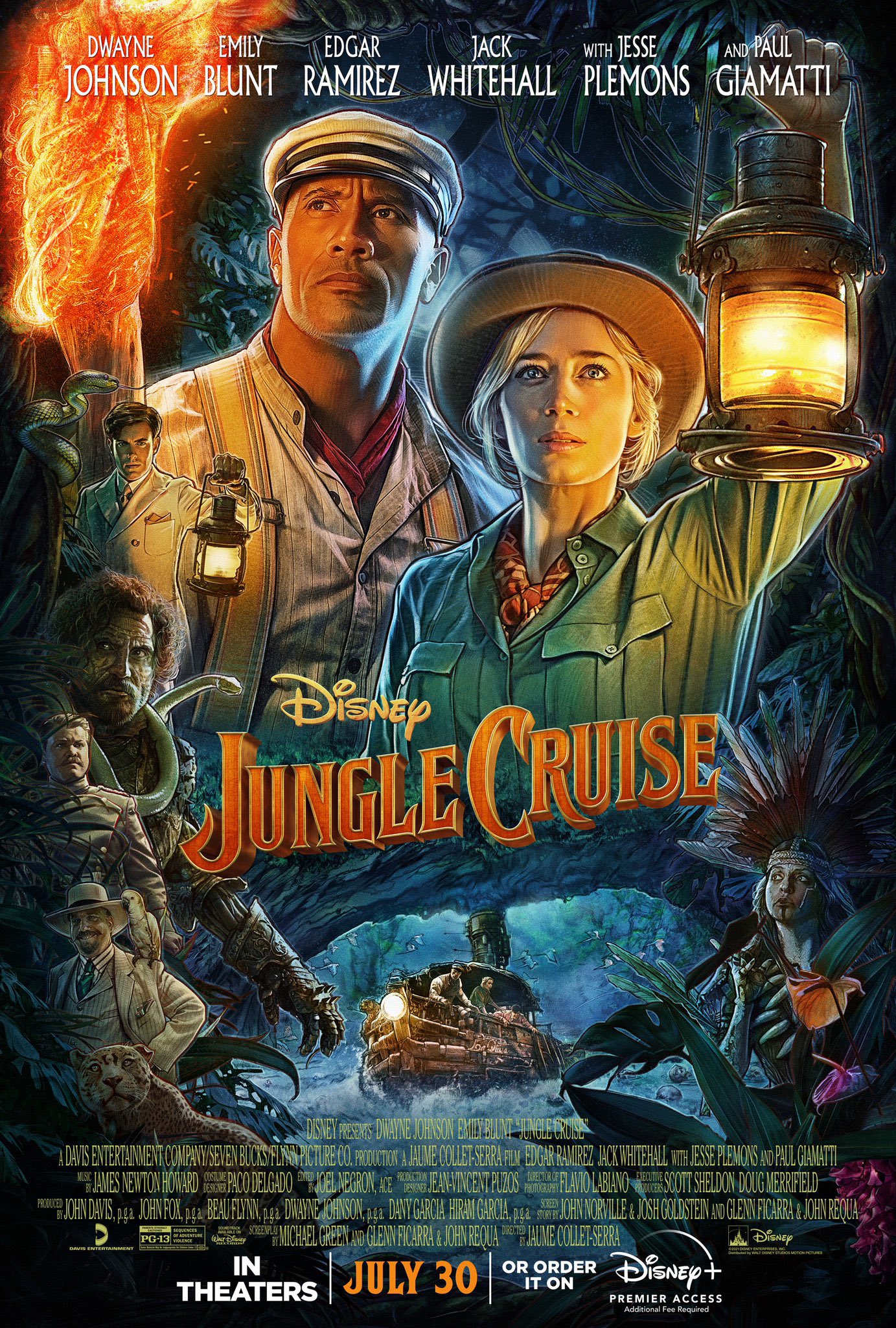 Jungle Cruise (2021) HDRip Dual Audio [Hindi + English] ESubs Movie