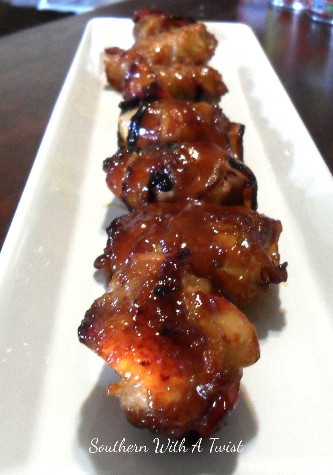 Southern With A Twist: Bacon-Wrapped Teriyaki Chicken Livers and ...
