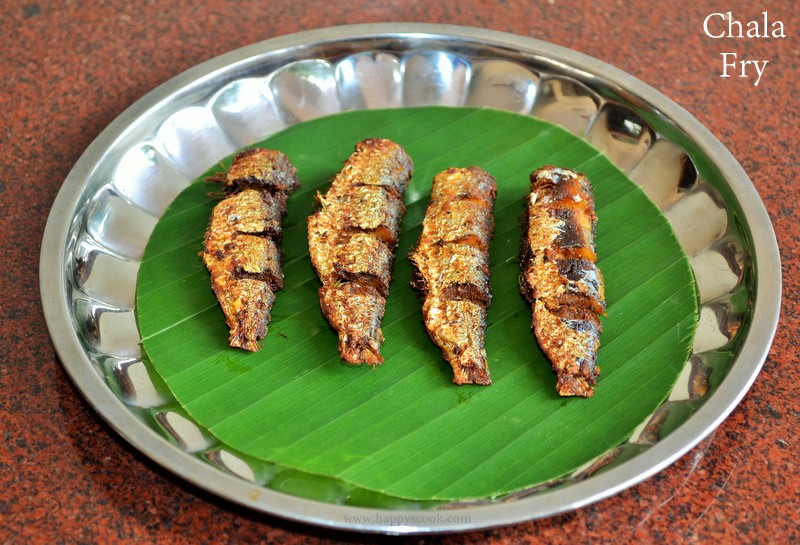 Chala Meen Fry Recipe Mathi Meen Varuval Indian style Sardines Fish Fry Happy's Cook