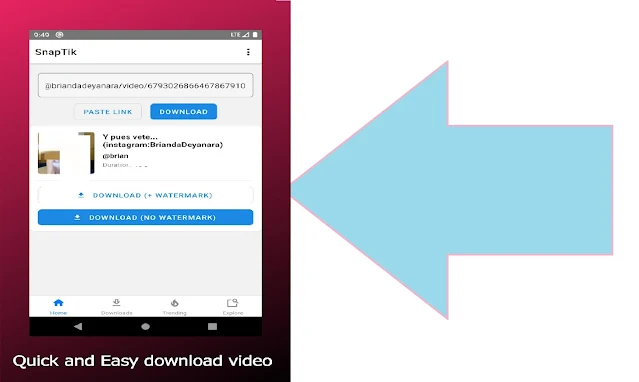 تنزيل تطبيق سناب تيك توك Snaptik لتحميل الفيديوهات بدون علامة مائية