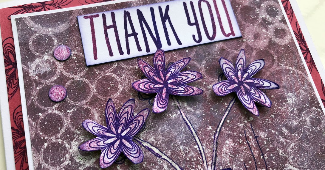 Addicted to Art Flourishing Vases Thank you card