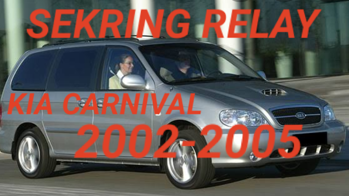 Letak sekring dan relay KIA CARNIVAL / SEDONA 2002-2005 fuse box kia grand carnival 