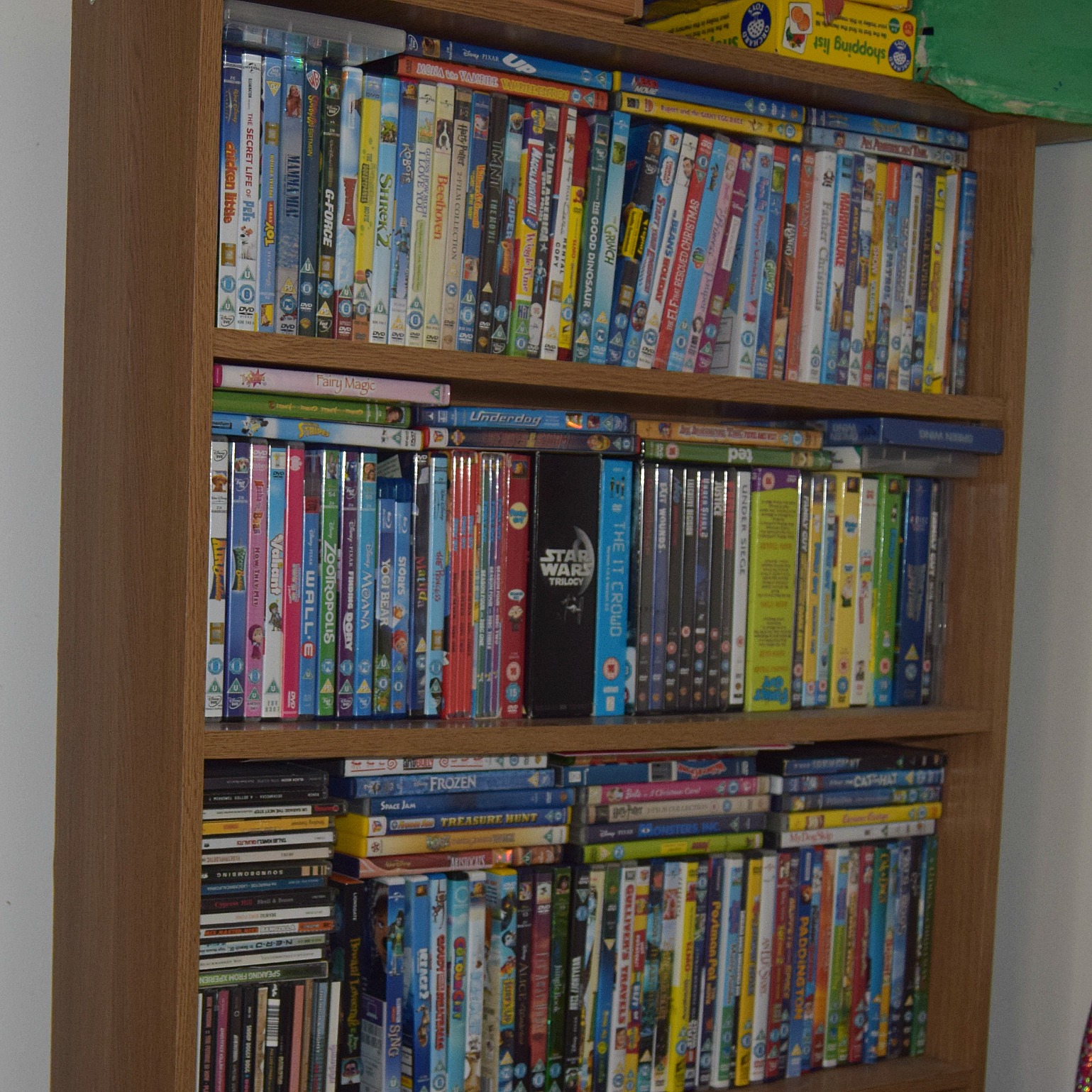 kids dvd shelf