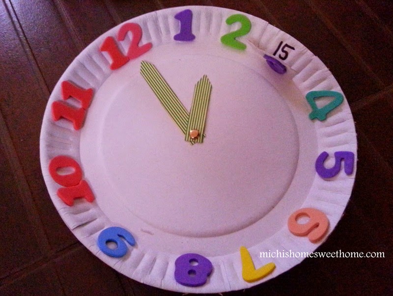 Creating Clock Using Paper Plates Michi Photostory: DIY Clock