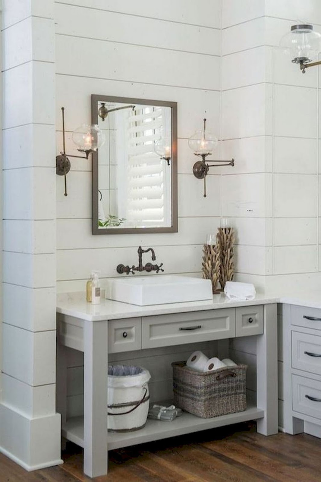 45 AWESOME MODERN FARMHOUSE BATHROOM REMODEL IDEAS Home Manggeng