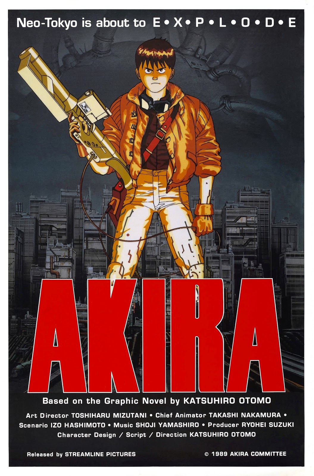The Geeky Nerfherder: Movie Poster Art: Akira (1988)