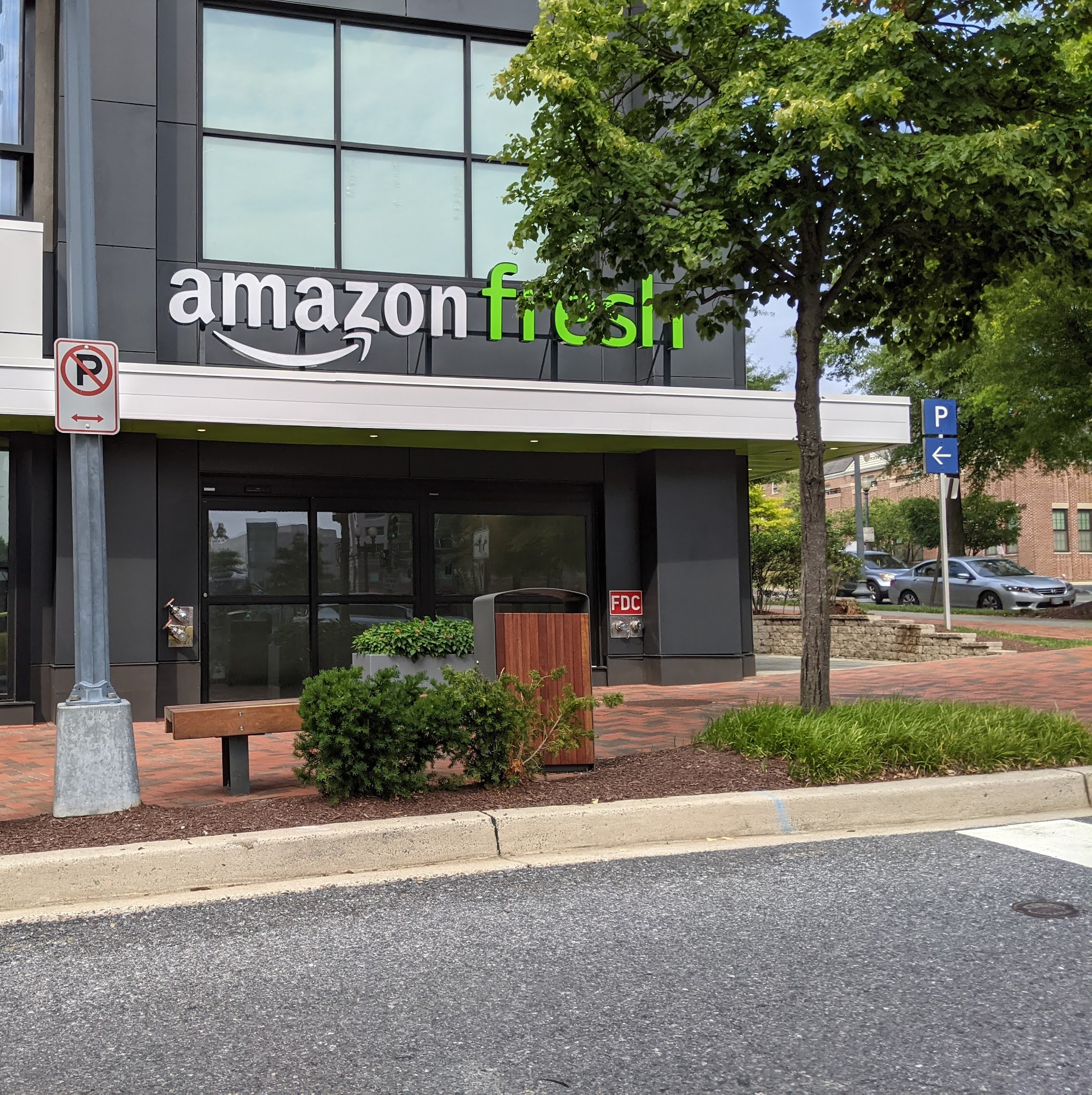Robert Dyer Bethesda Row Amazon Fresh Chevy Chase store signage