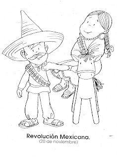 Dibujo de la Revolución Mexicana 20 de noviembre para imprimir