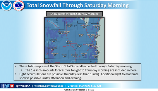 JT IRREGULARS: Nearly constant light snow will add up to 3 to 5 inches