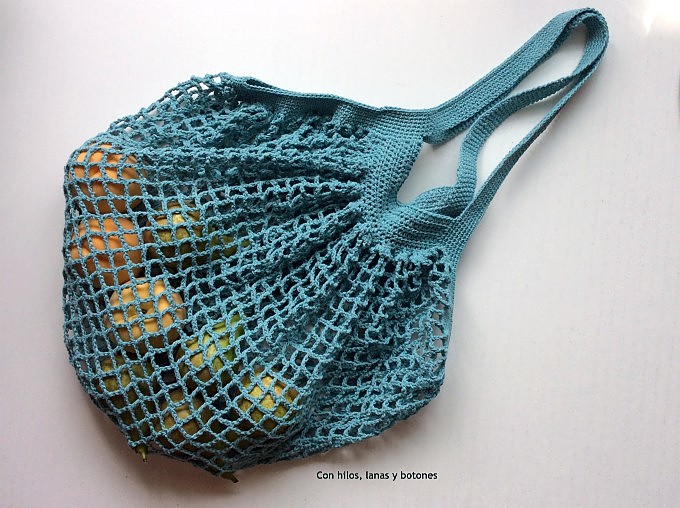 Con hilos, lanas y botones: French Market Bag