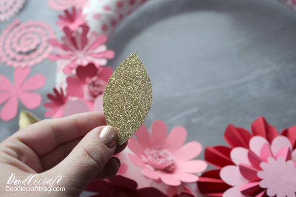 The gold glitter is the perfect finishing touch!
