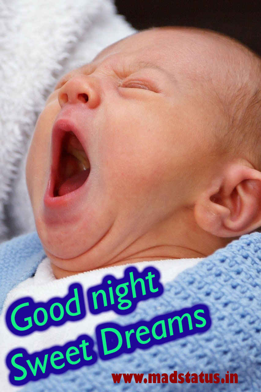 good night cute baby images with quotes
