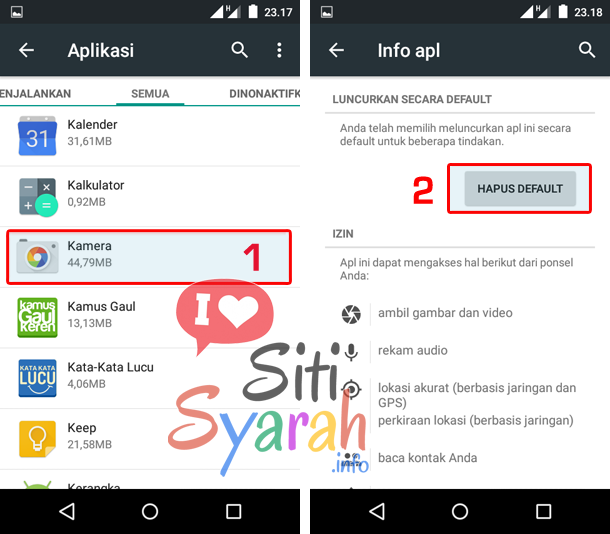 merubah aplikasi default android