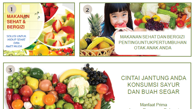 18+ Buatlah kalimat iklan tentang makanan bergizi info