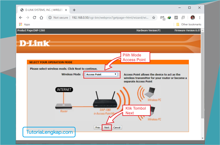 Tutorialengkap 6 Cara Setting Access Point D-Link DAP-1360 Sebagai Pemancar Wifi