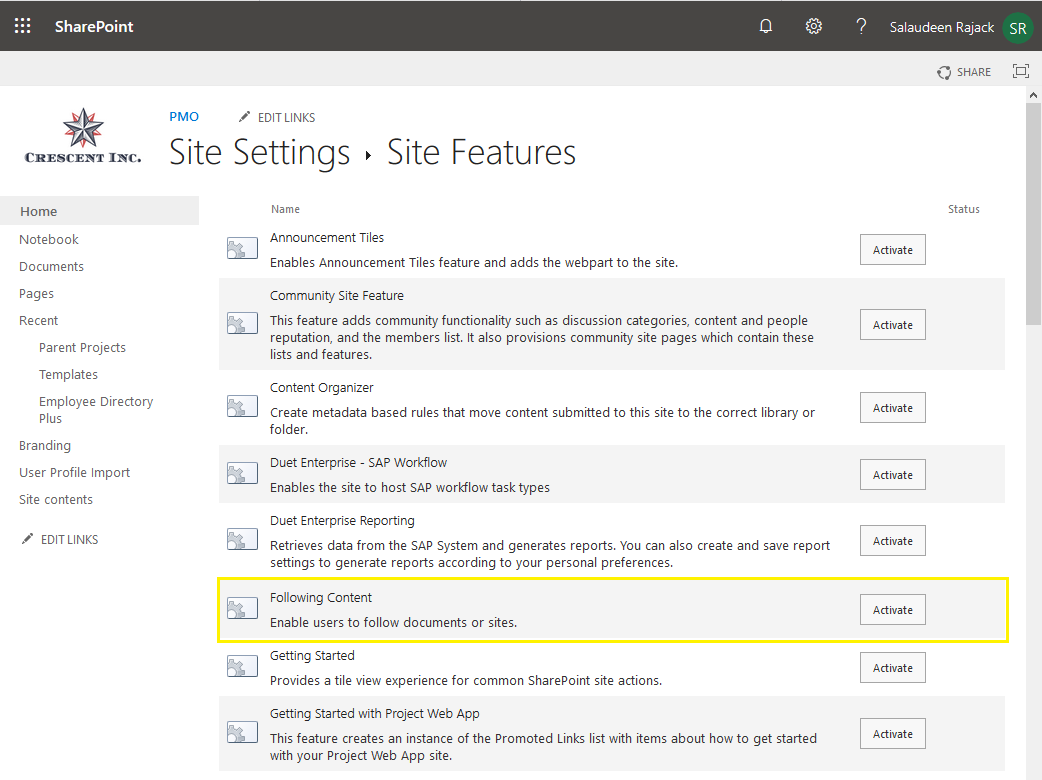 SharePoint Online Activate a Feature on All Sites using PowerShell
