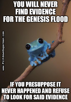 Since secularists presuppose there is no evidence for the Genesis Flood, creation scientists have to do it themselves. They keep finding the evidence. Small Fact Frog is right.