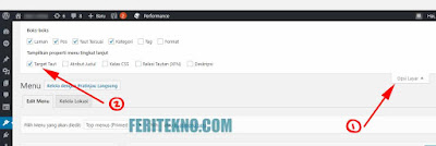 Cara Membuat Link di Klik Menjadi New Tab Pada WordPress 3