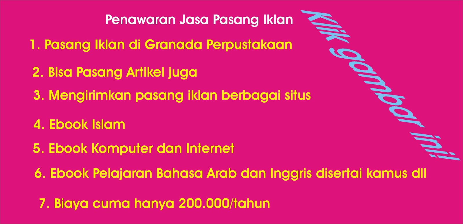 Pasang Iklan Profesional Cepat Laku di Granada Perpustakaan ~ Pasar Ummat Pasang Iklan Profesional Cepat Laku di Granada Perpustakaan ~ Pasar Ummat
