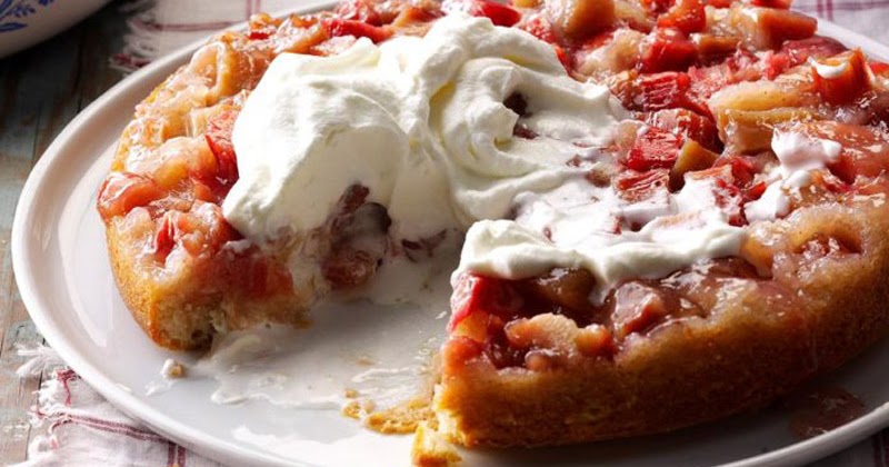 Rhubarb UpsideDown Cake