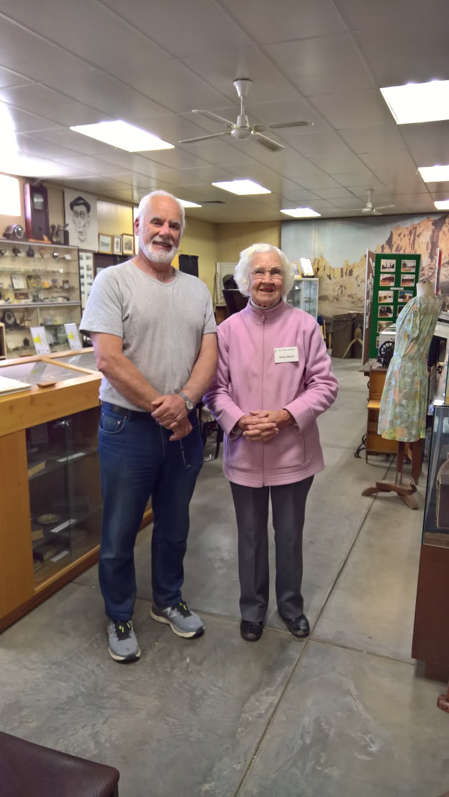 Ruby at Traeger museum