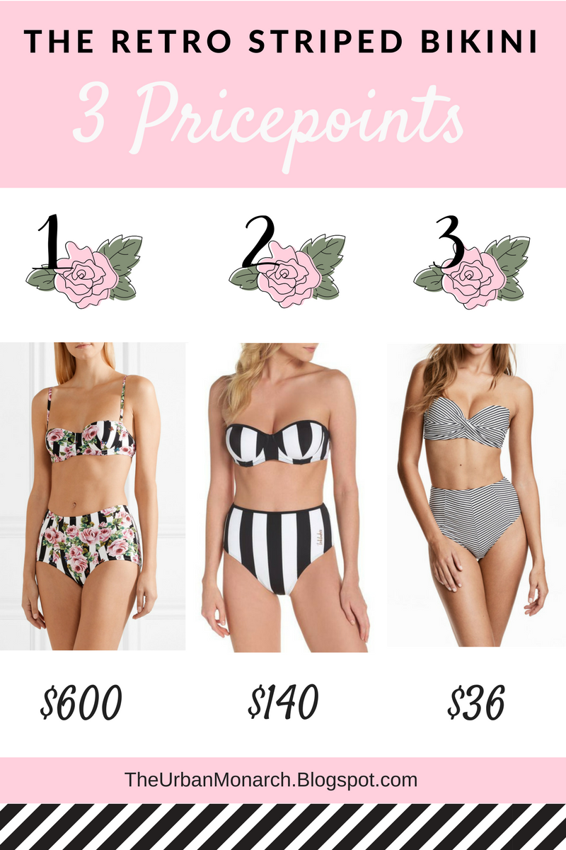 ted baker striped bikini