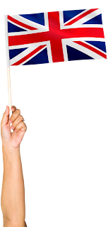 Waving United Kingdom Flag in Hand Transparent Image
