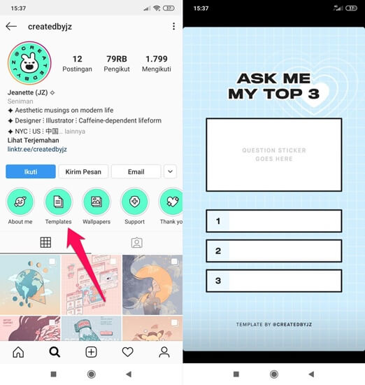 Viral, Cara Membuat Story Ask Me My Top 3 di Instagram Menit info