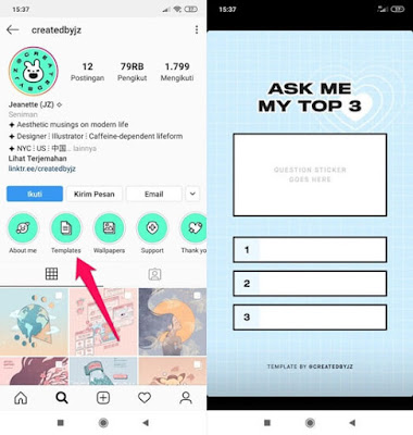 Viral Cara Membuat Story  Ask Me My Top 3 di Instagram 