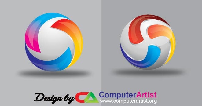 3d Logo Design Free Vector Coreldraw Templates Cdr File Download Computer Artist