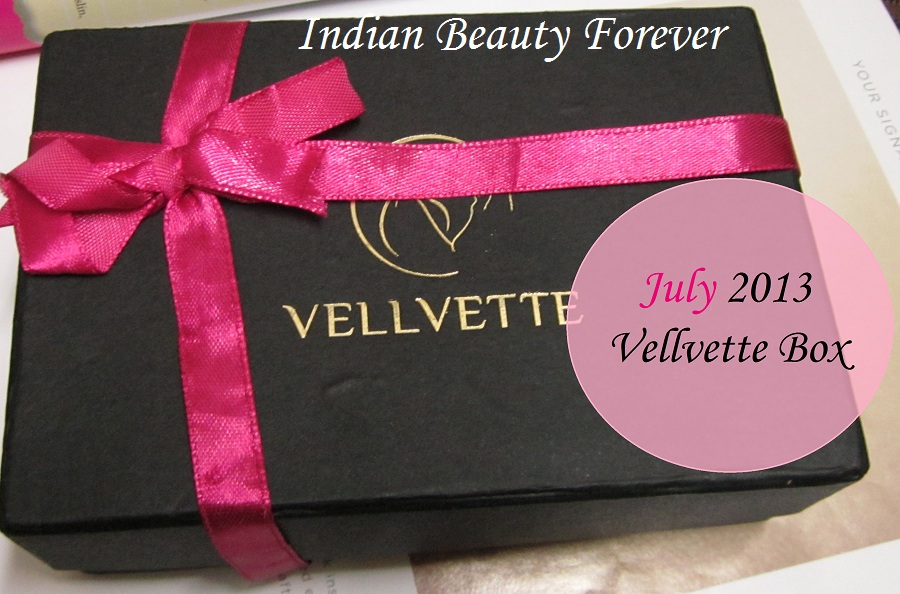July 2013 Vellvette box and products