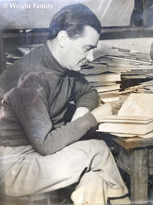 Ralph Wright At His Desk At The Daily Worker