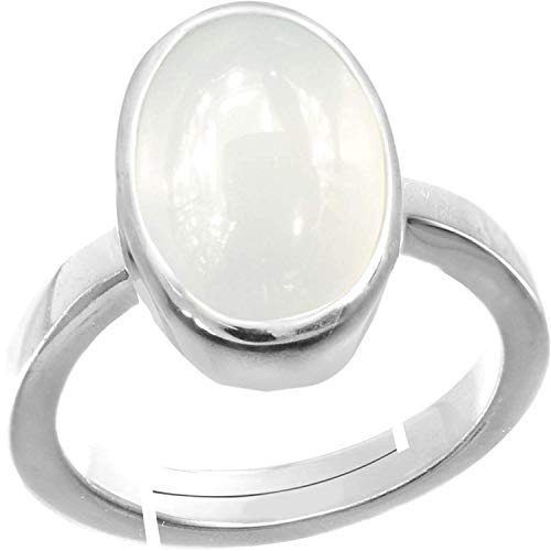 Natural Rainbow Moonstone Gemstone Ring For Women's and Men's