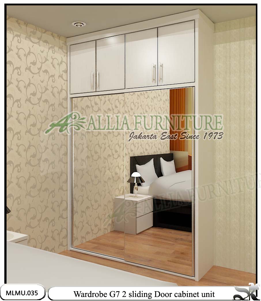  Lemari  minimalis sliding  unit cabinet G7 Allia Furniture