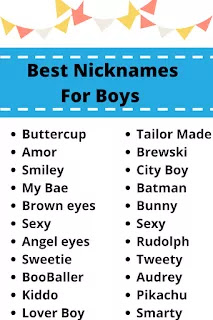 250+ Nicknames For Boys - Hindi Blog - Hindi Blog