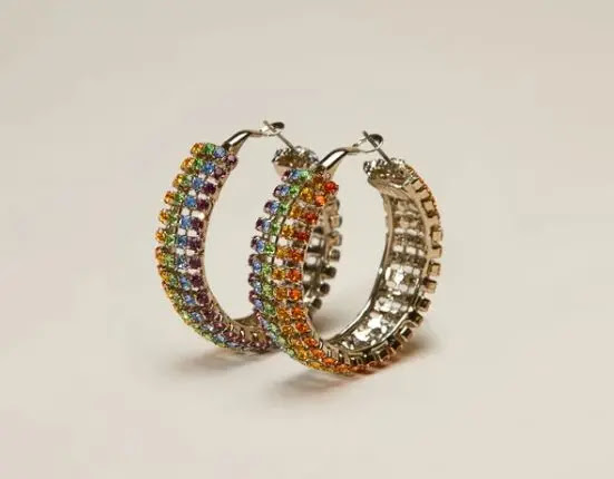 9- HVN Rainbow Jupiter Crystal Earrings