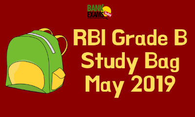 RBI Grade B Study Bag- May 2019