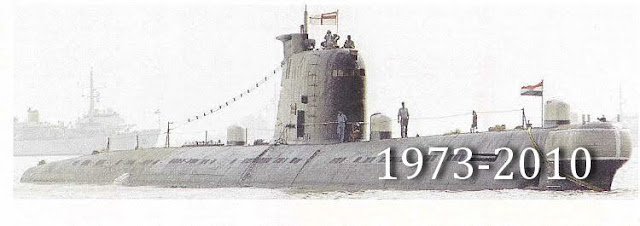 INS Vela, que entró en servicio el 31 de agosto de 1973 como el principal submarino de la clase Vela