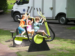 exercise machines in park