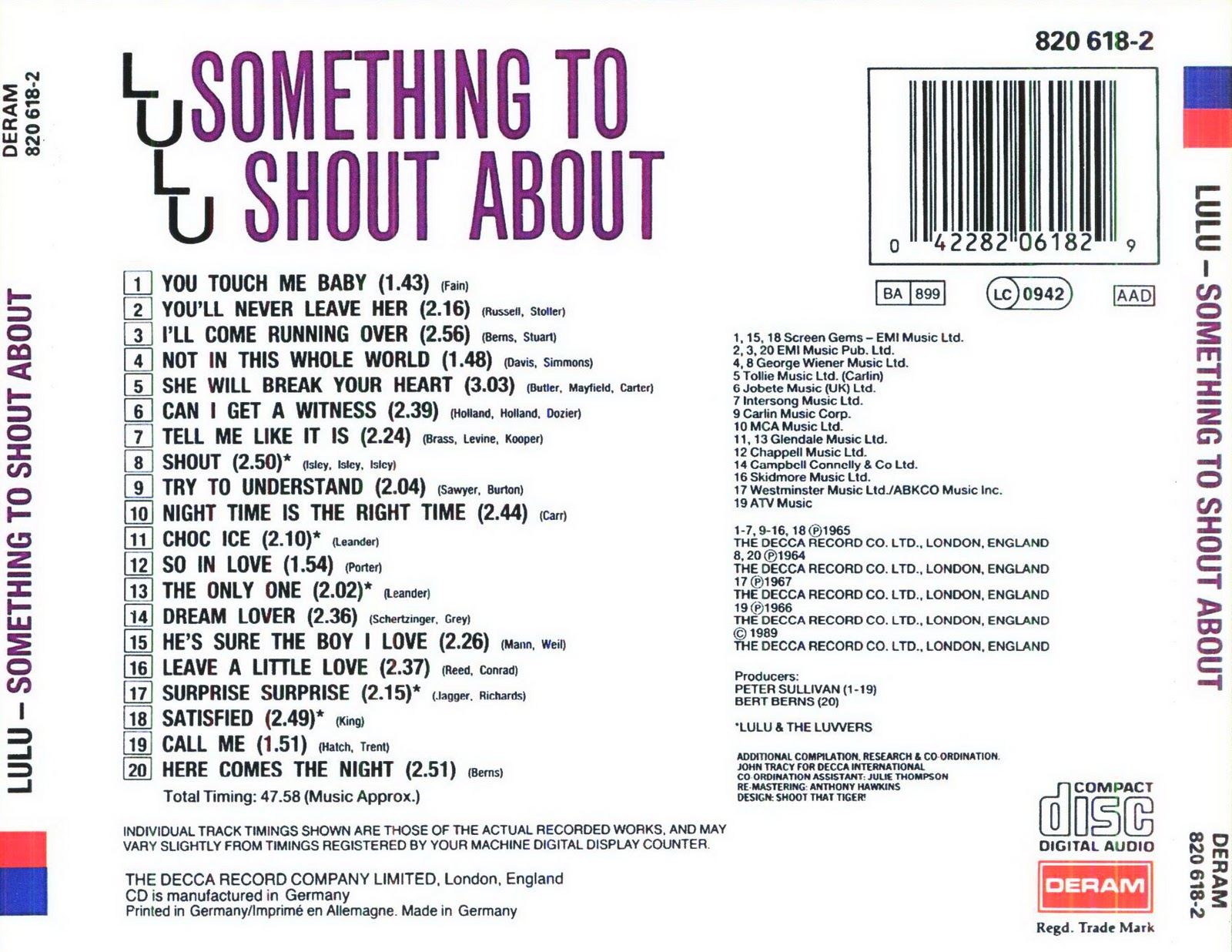 My music new Lulu Something To Shout About