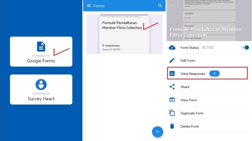 Cara Melihat Hasil Google Forms Di Hp Android Dan Laptop Klik Refresh