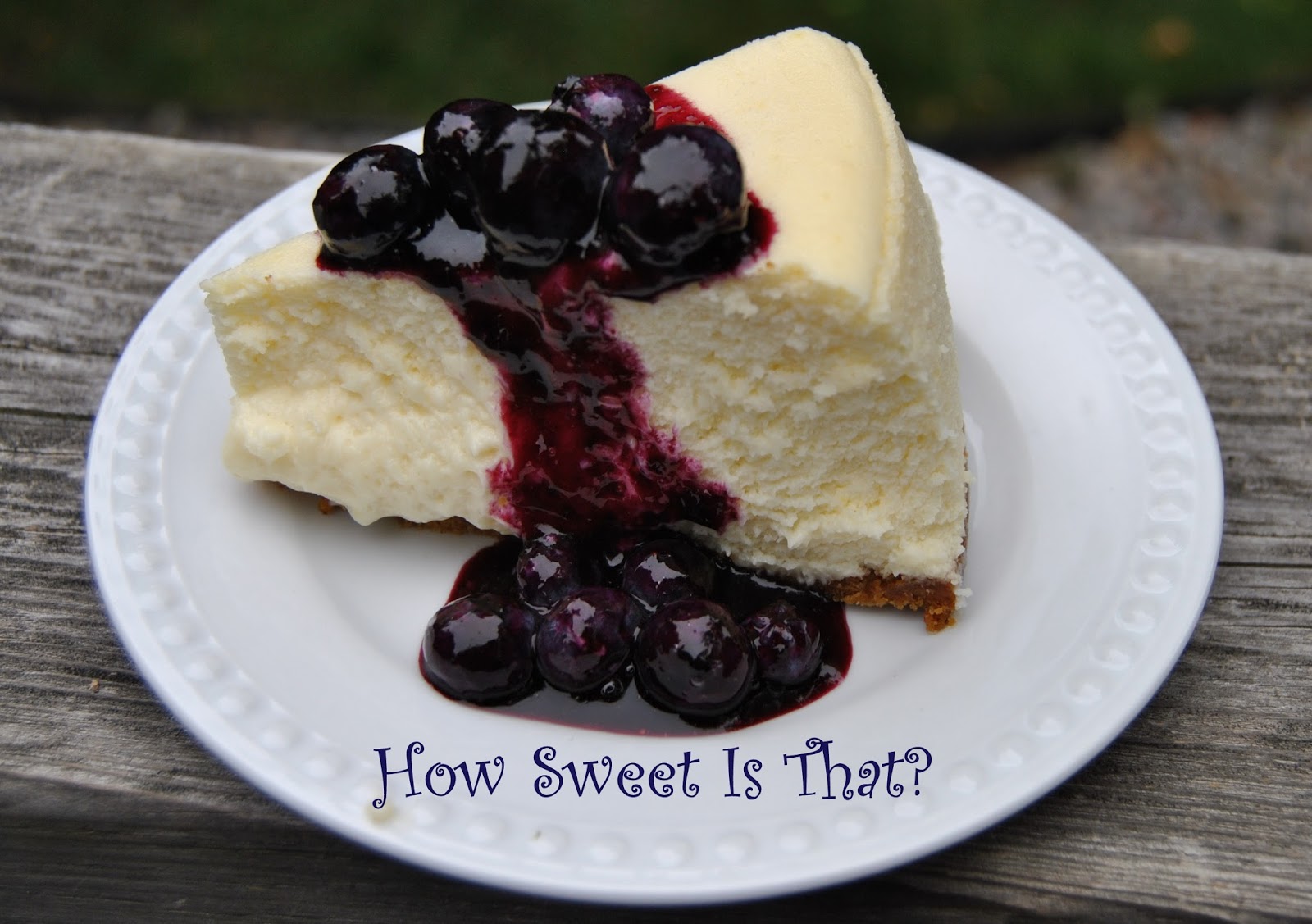 How Sweet Is That? Light and Luscious Lemon Cheesecake with Blueberry